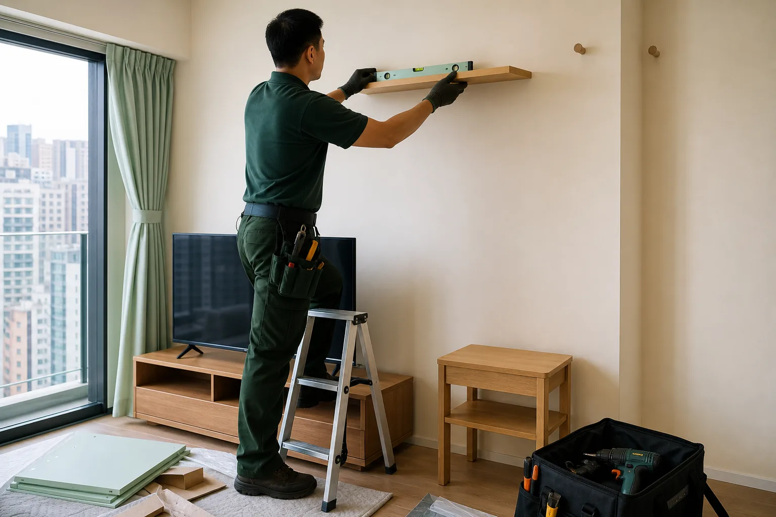 香港住宅家居安裝服務示意