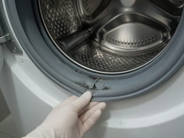 滾筒式洗衣機門膠邊摺位積污